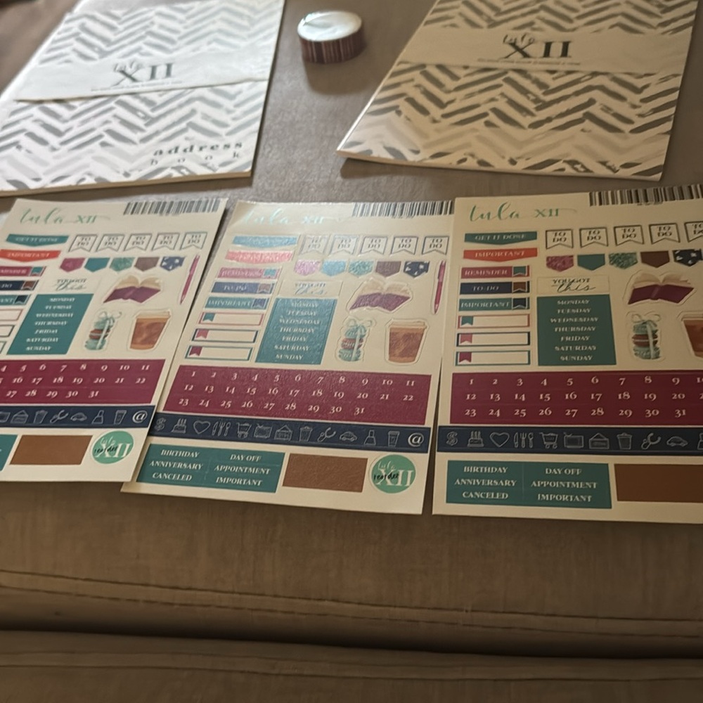Tula XII Planner Stickers and Washi Tape Set - Picture 3 of 6